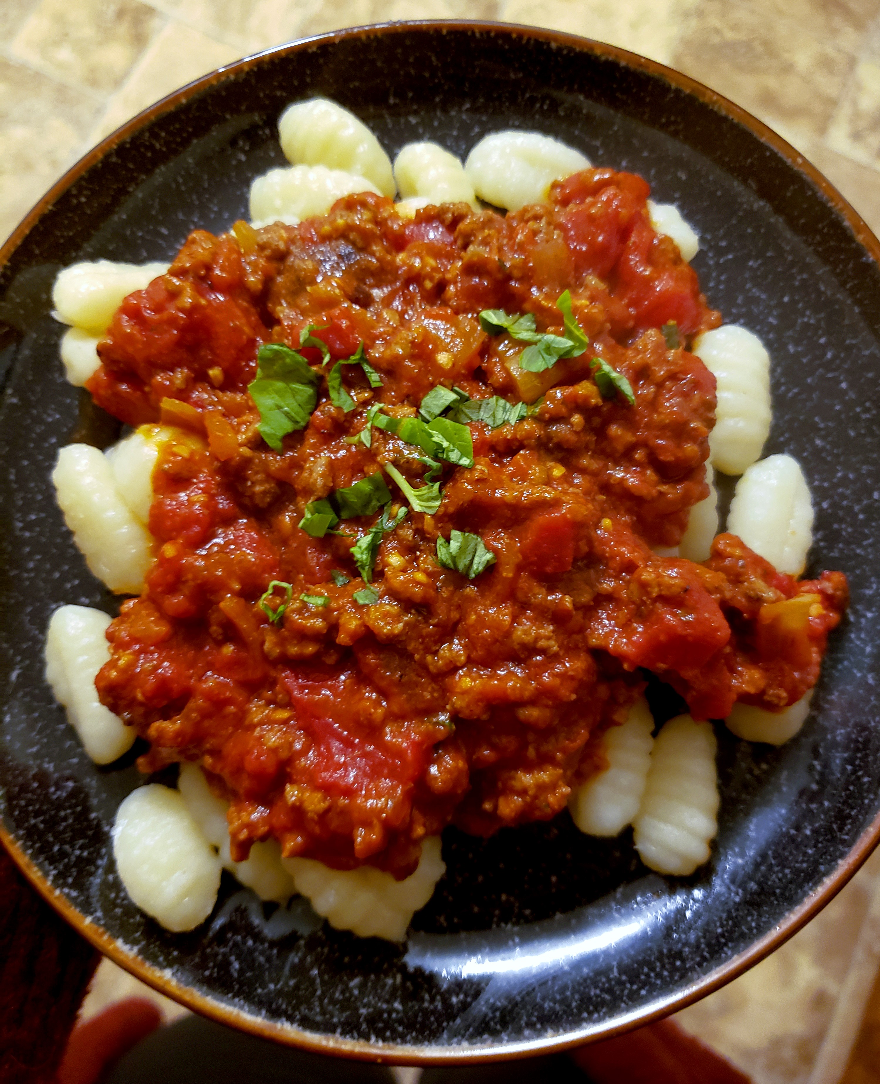 Quick Tomato Basil Gnocchi
