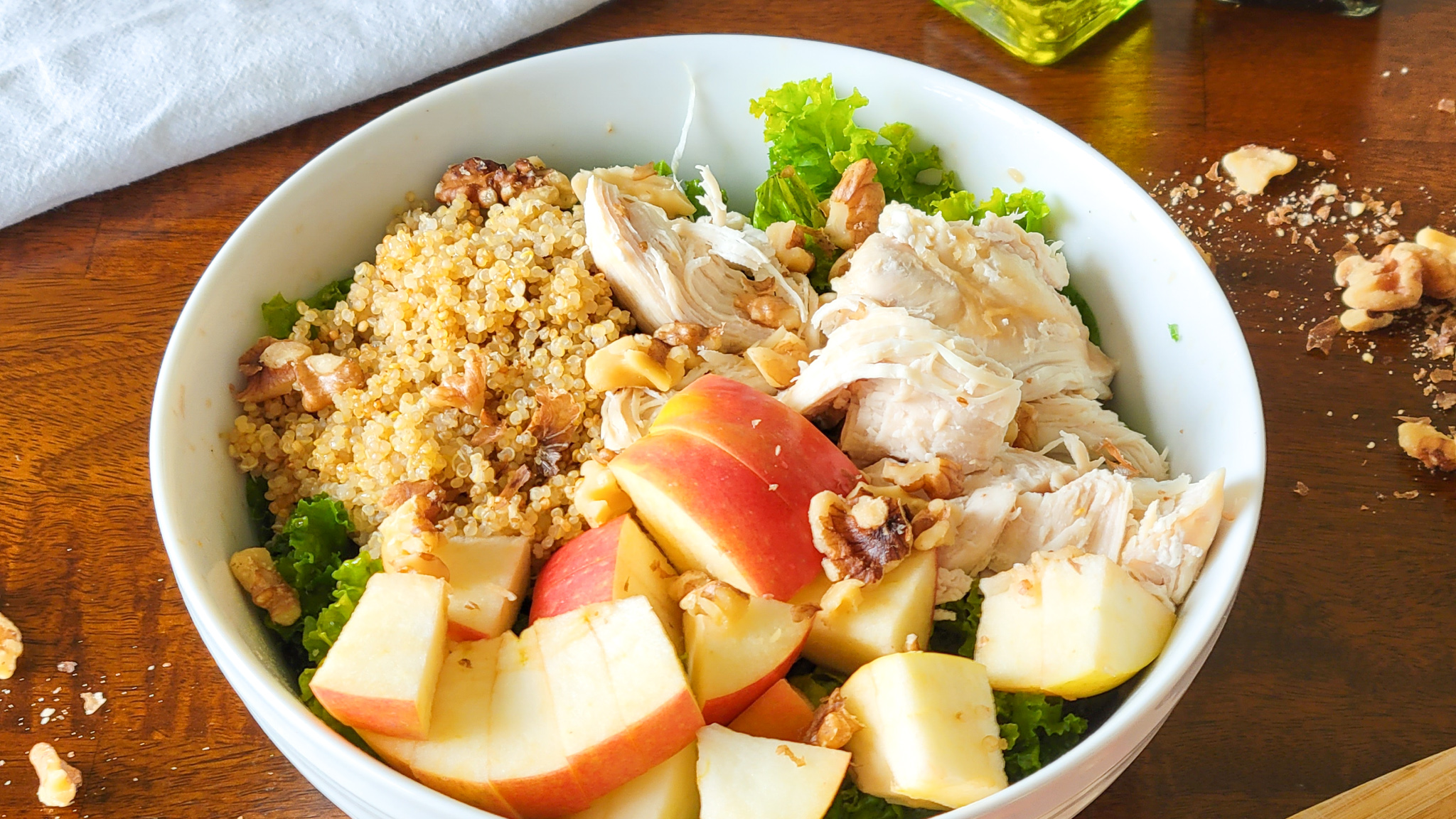 Apple Chicken Kale Salad